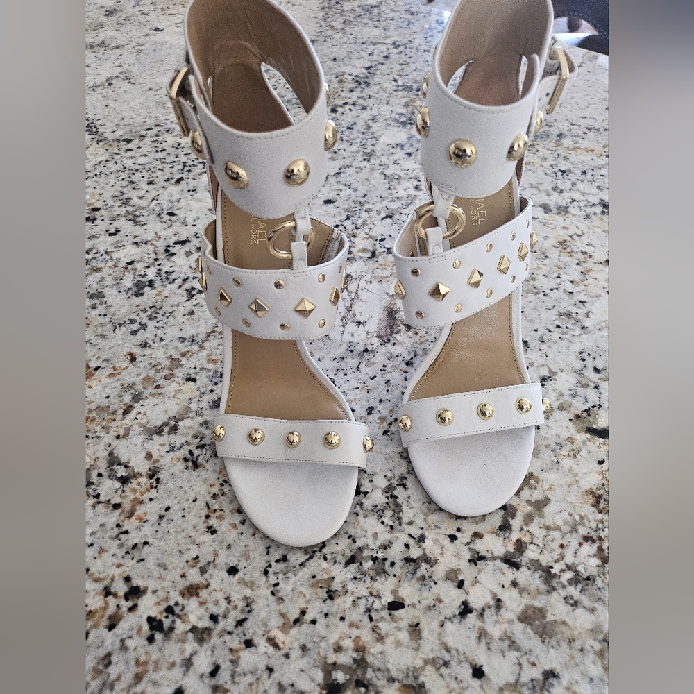Michael Kors Amos Ankle Strap Heels - Picture 2 of 8